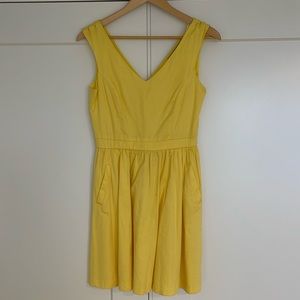 Zara yellow dress with pockets size S
